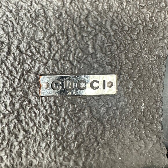 Gucci Black Slip On Loafers Mens Leather Upper Made in Italy Size 7.5D - Picture 11 of 16